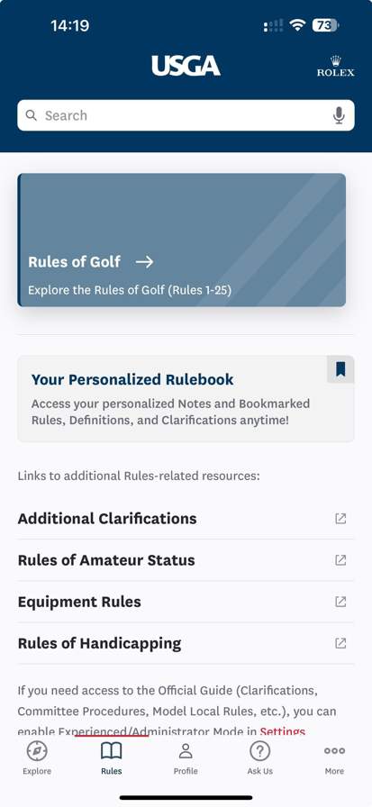 The Official Rules of Golf