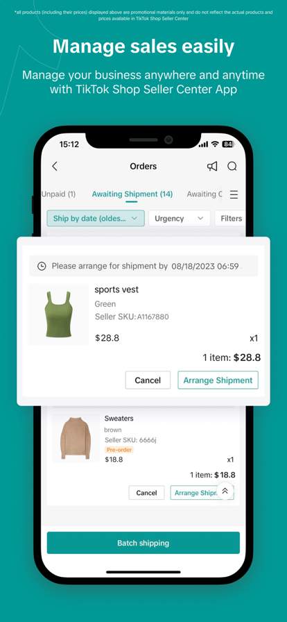 TikTok Shop Seller Center