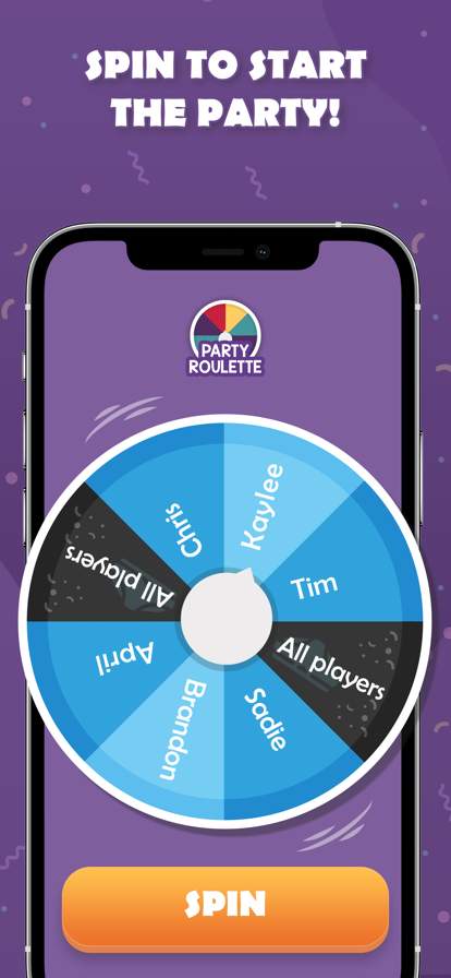 Party Roulette: Group games