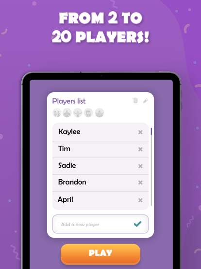 Party Roulette: Group games