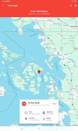 My Earthquake Alerts - Map